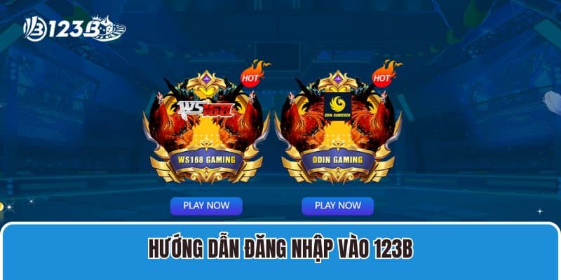 Hướng dẫn đăng nhập 123B 2 Hướng dẫn đăng nhập vào 123B